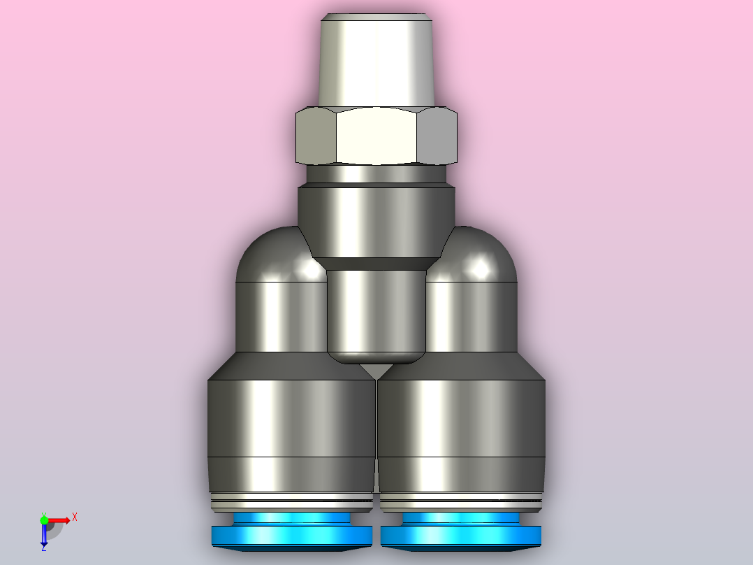 快插接头QSY-1_8-8俯视图