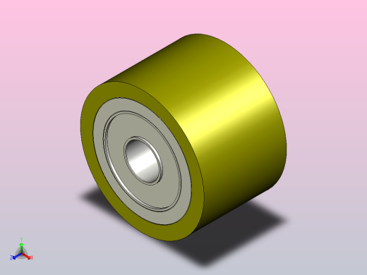 QAC22-30-L20聚氨酯滚轮（直柱 带轴承型 带衬层）