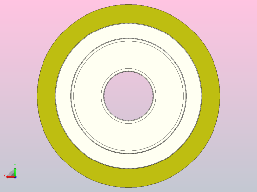 QAC22-30-L20聚氨酯滚轮（直柱 带轴承型 带衬层）后视缩略图