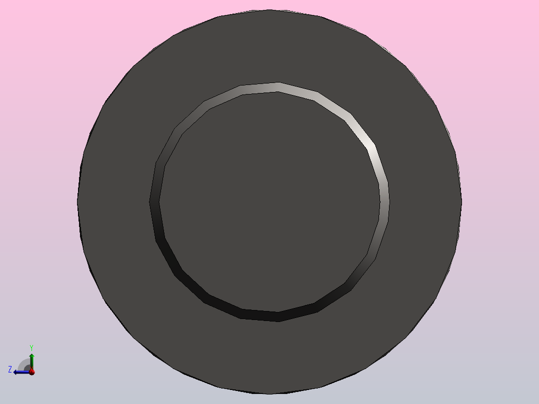 内六角圆柱头螺钉M10×20后视图