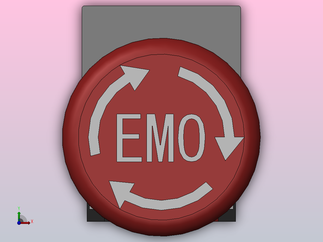 OMRON急停按钮开关A22E_M_01_EMO前视图