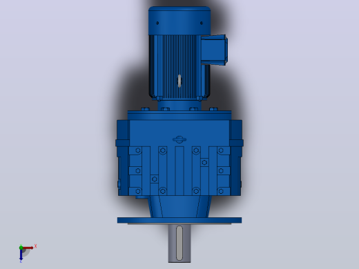 RF167法兰轴伸式安装斜齿轮减速机RF167-Y11-4P-160M-M1-0°-Φ660俯视缩略图