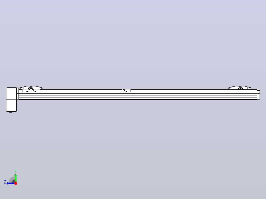 皮带直线轴双滑块型TPA-GCBS-80-P60-L550-RP-M20-N3右视图