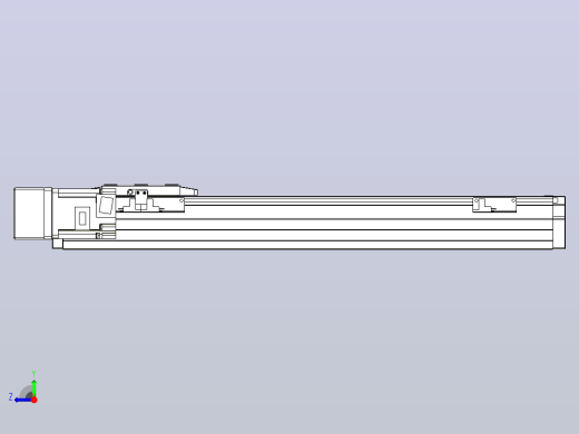 滚珠丝杠直线轴内置导轨TPA-GCR-80-1610C-L400-ML-M40-N3右视缩略图