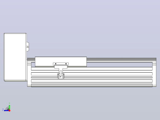 皮带直线轴半封闭可选导轨TPA-HNB-202D-140-L150-RU-C-P75-N3右视缩略图