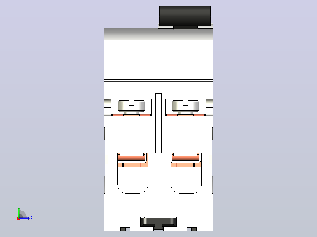 双极开关BVW-T 2p(1P+N)三菱电机左视图