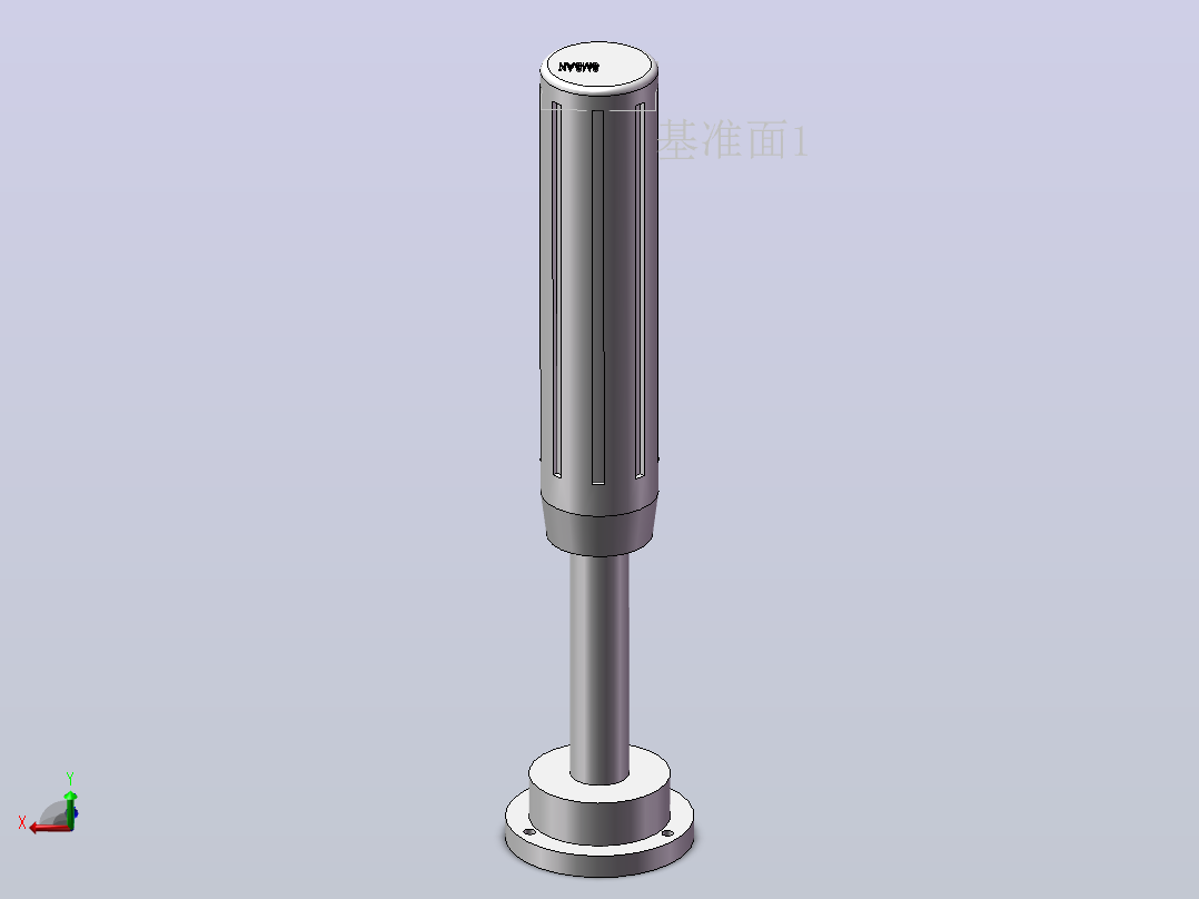 SMBT50-362B-3-220机床工作灯 报警灯 三色灯主视图
