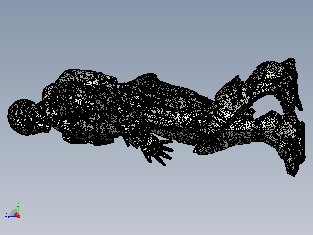 战争机器3D扫描右视图