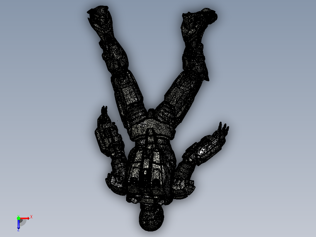 战争机器3D扫描俯视图