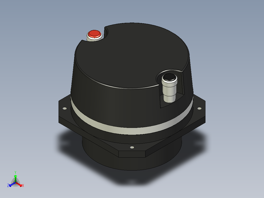 JBL 075 Bulliet 高音扬声器正等轴测图