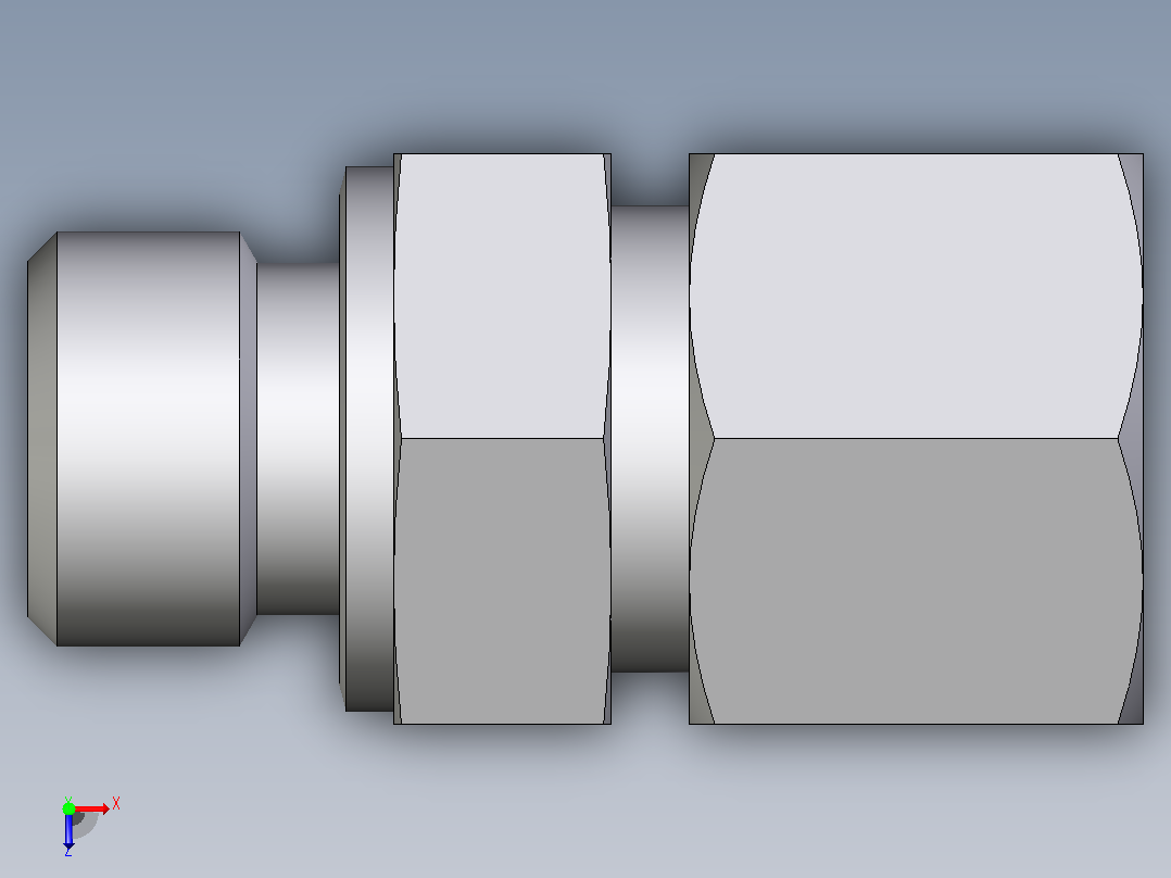 公螺柱连接器GE10SM71俯视图