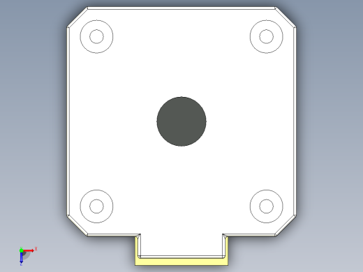 Nema 17 42x40x5步进电机俯视缩略图