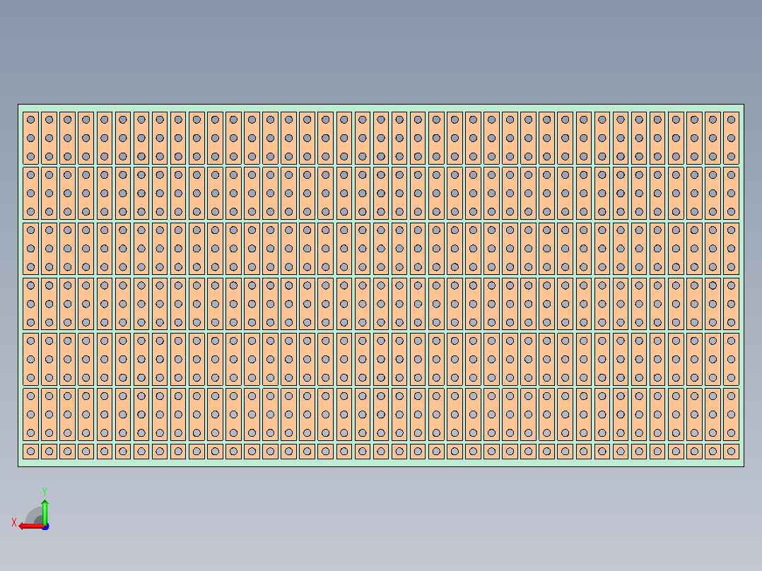 PCB通用100x50 2,54 FR4 TA020后视图
