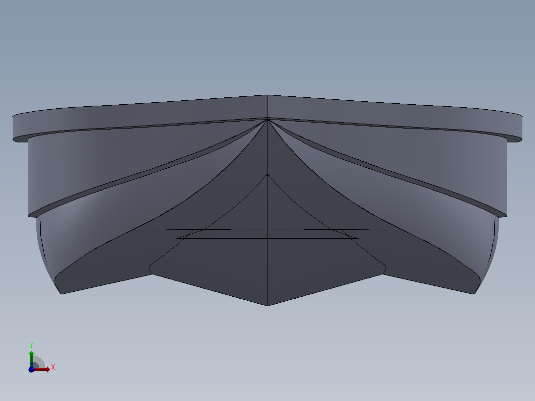 简单的小船前视图