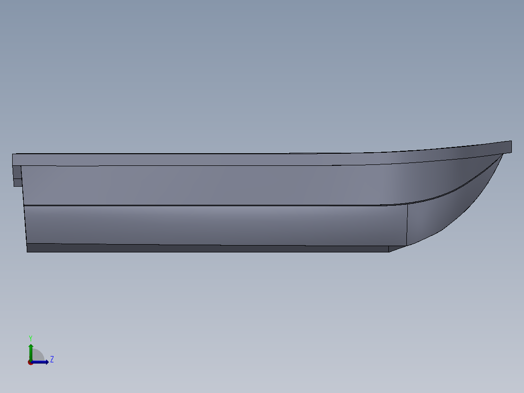 简单的小船左视图