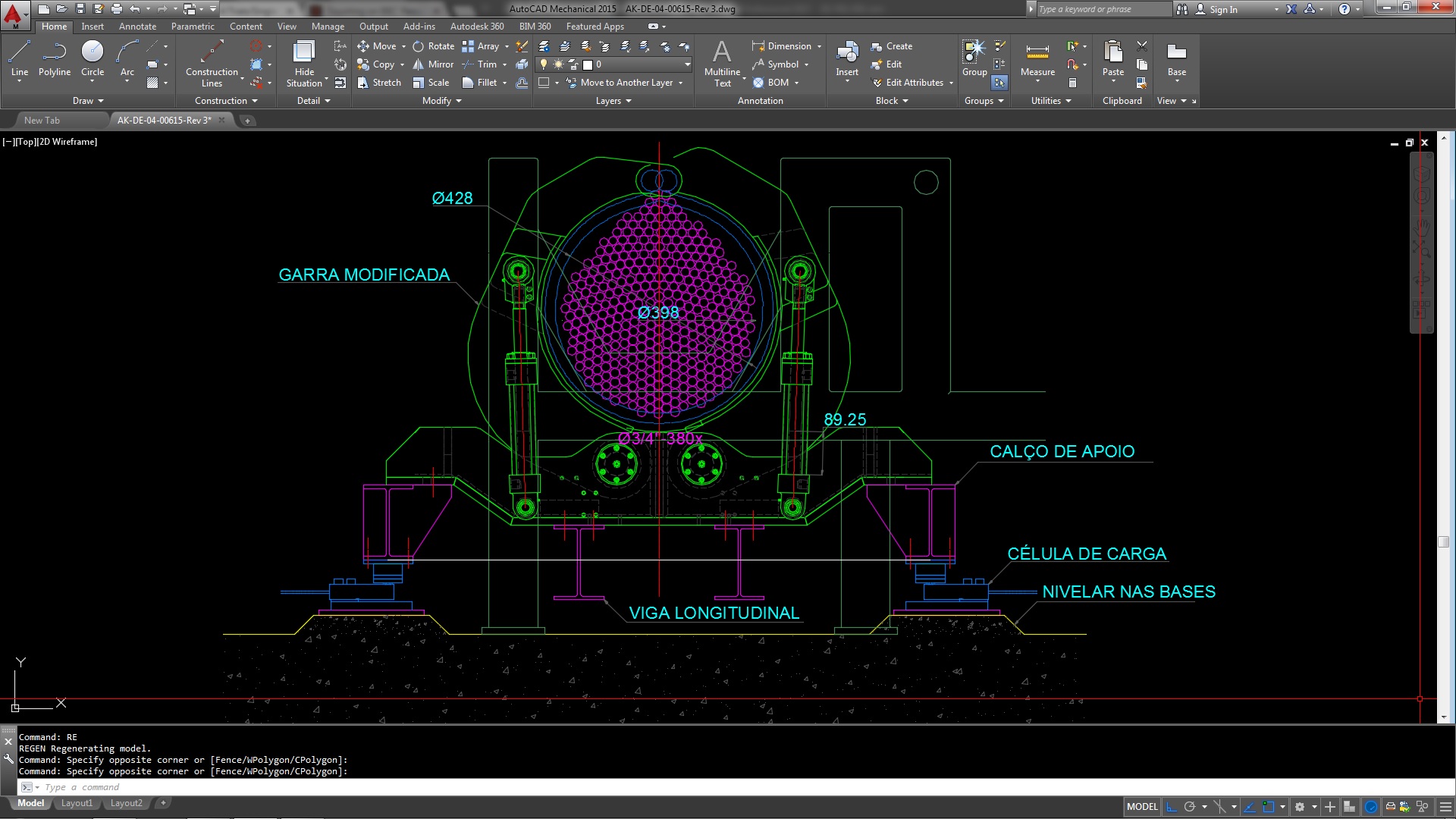 Barras液压机构3D模型图纸 INVENTOR设计
