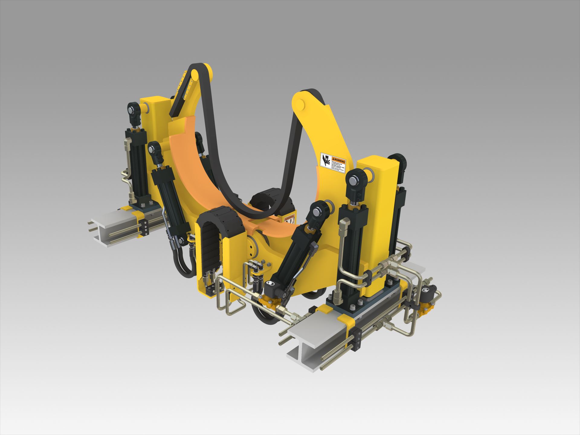 Barras液压机构3D模型图纸 INVENTOR设计