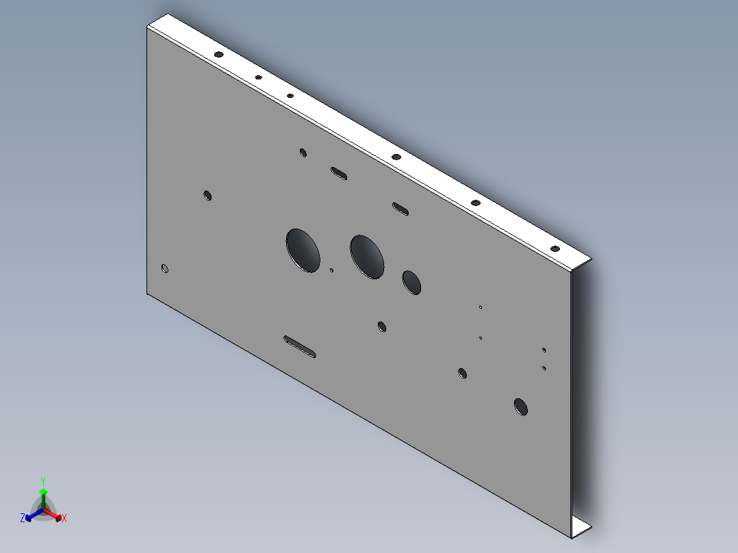 控制台面板-01正等轴测图