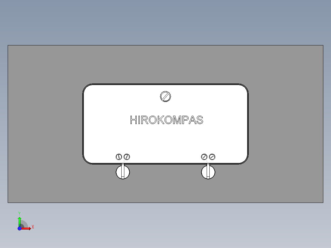 紧凑的盖子设计前视图