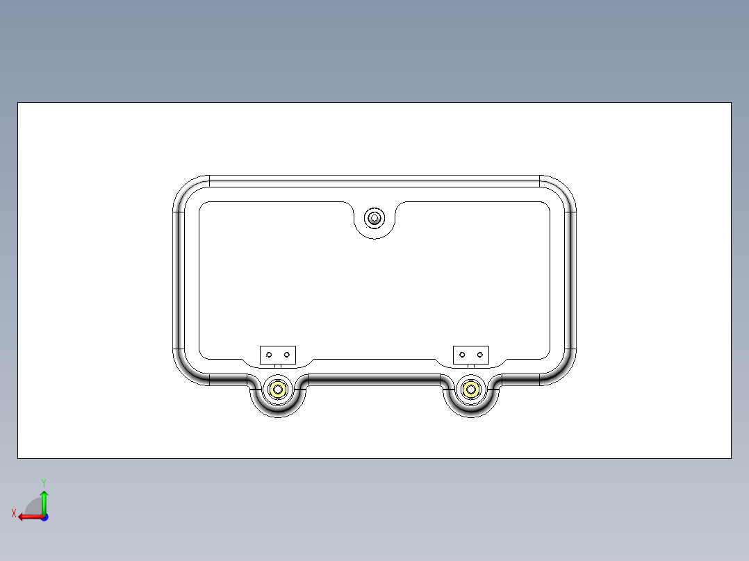 紧凑的盖子设计后视图