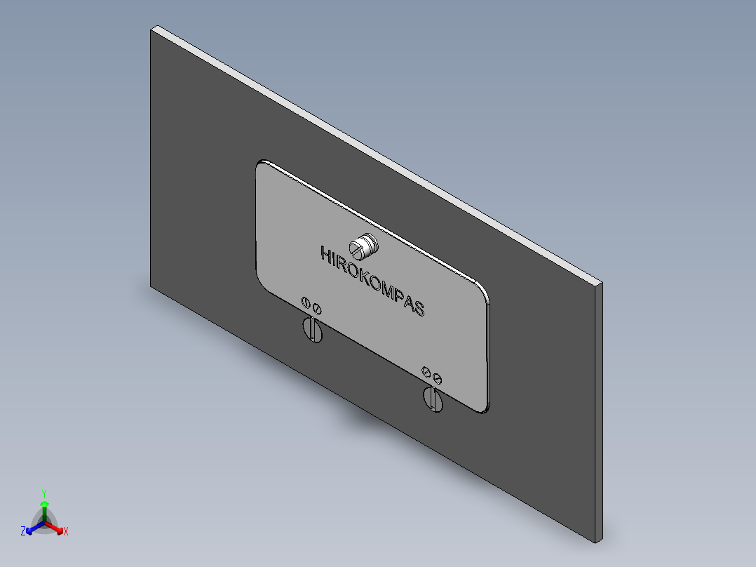 紧凑的盖子设计正等轴测图