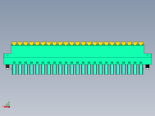 DEGSON 15EDG（公头） 3.81mm 螺钉锁紧，插拔式接线端子 FullPack-15EDGKNM-3.81-23P-14-00AH后视缩略图
