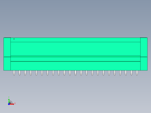 DEGSON 15EDG（公头） 3.81mm 螺钉锁紧，插拔式接线端子 FullPack-15EDGVTM-3.81-46P-14-00AH前视缩略图