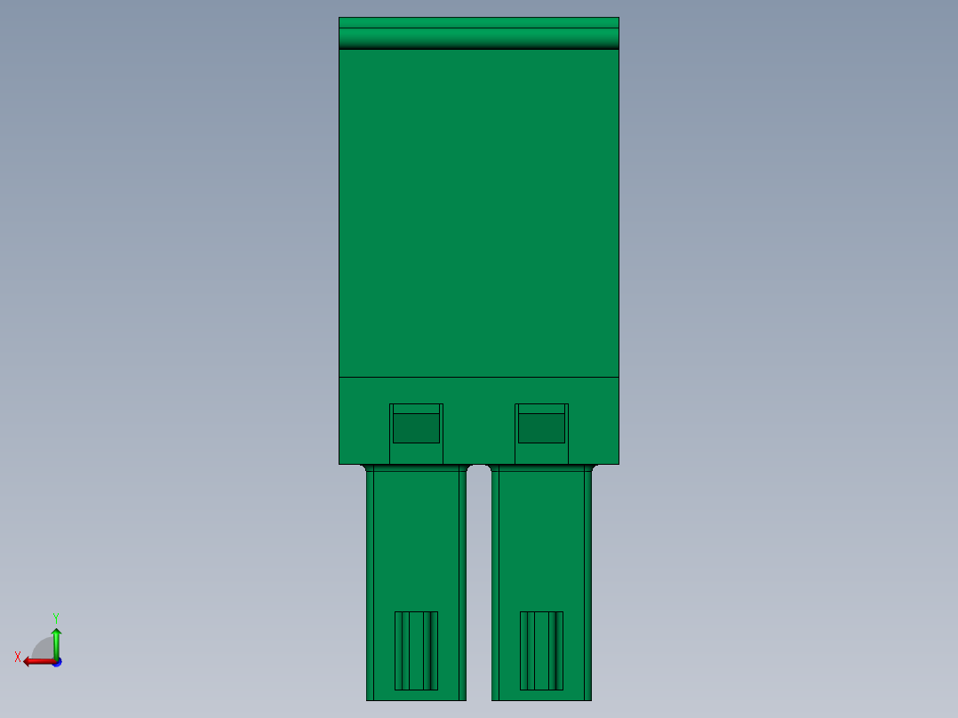DEGSON 15EDG 系列 3.5mm 插拔式接线端子 FullPack-15EDGKB-3.5-xxP-14-00AH后视图