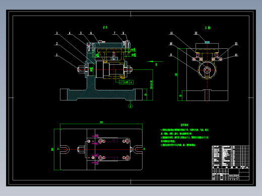 传动器箱体加工工艺及钻4-φ9孔夹具设计