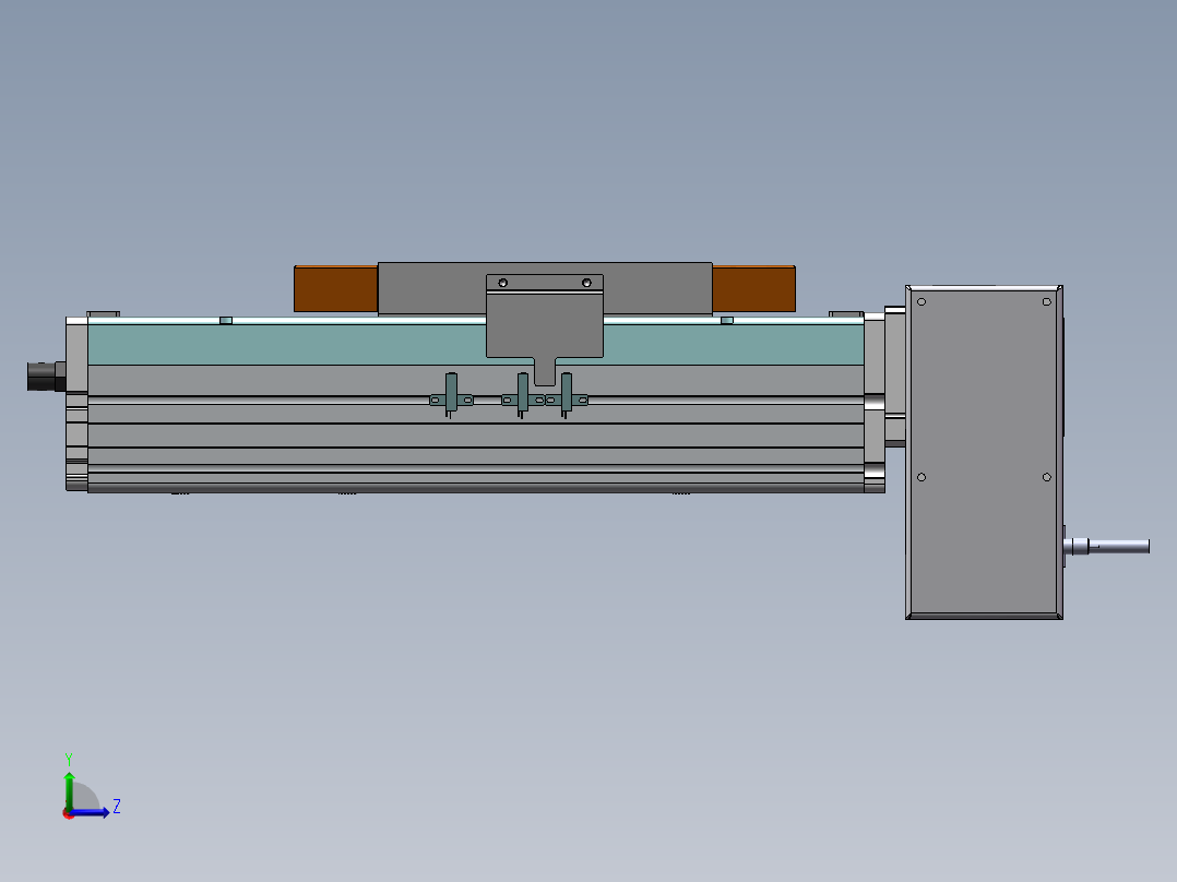 MCB同步带全封闭MCB22-LD-750W左视图