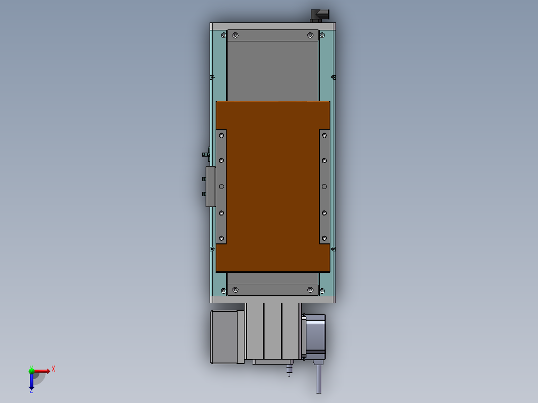 MCB同步带全封闭MCB22-LD-750W俯视图