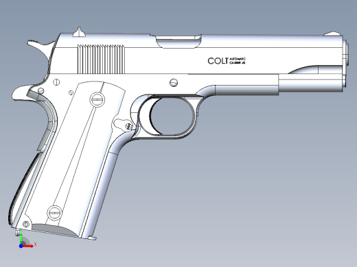 世界十大名枪之M1911A1手枪前视缩略图
