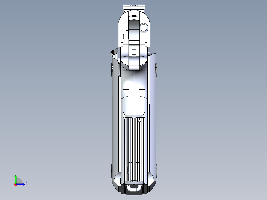 世界十大名枪之M1911A1手枪左视图