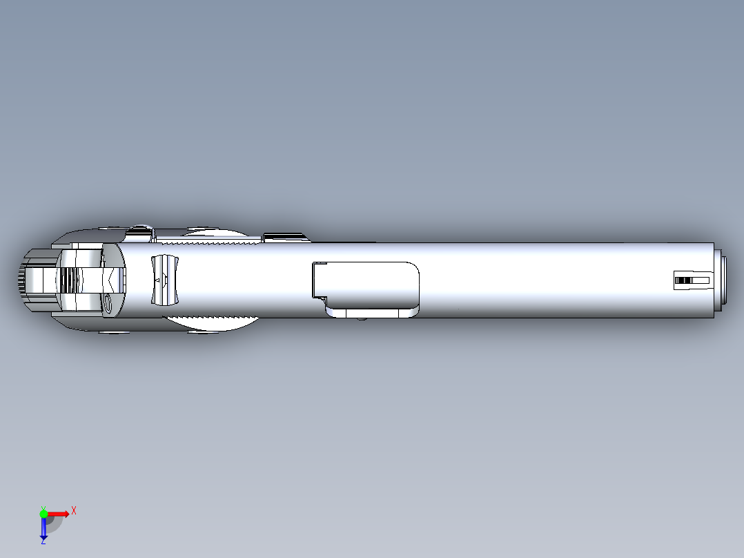 世界十大名枪之M1911A1手枪俯视图