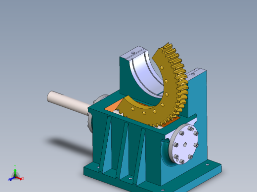 蜗-轮蜗杆减速器SolidWorks建模