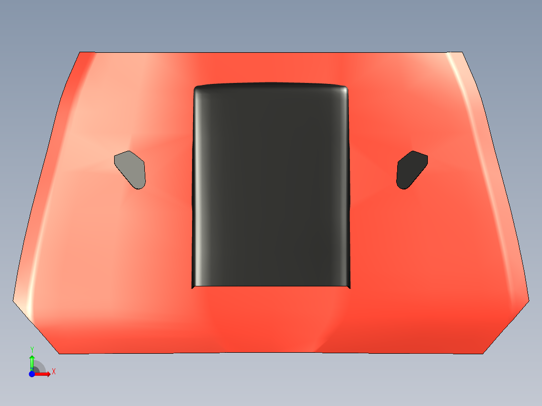 汽车引擎盖--stp前视图