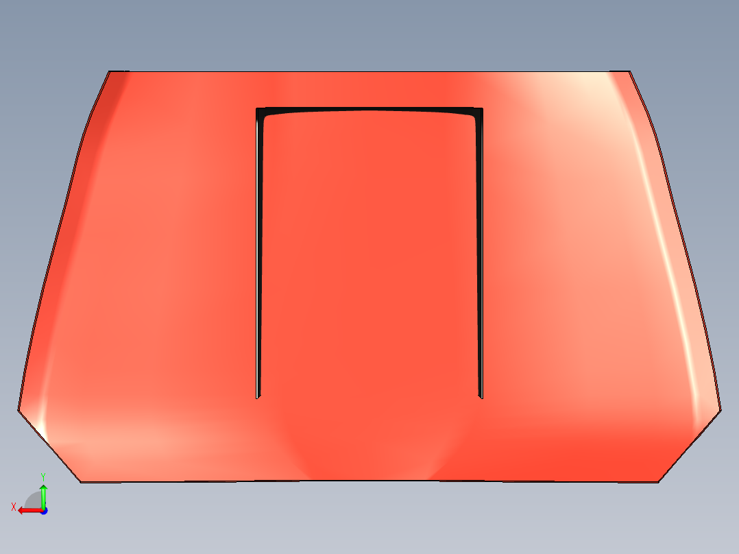 汽车引擎盖--stp后视图