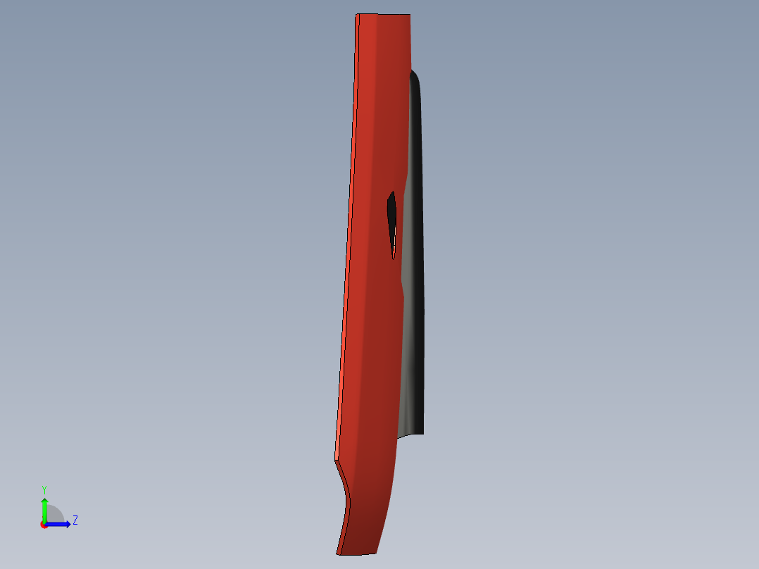 汽车引擎盖--stp左视图