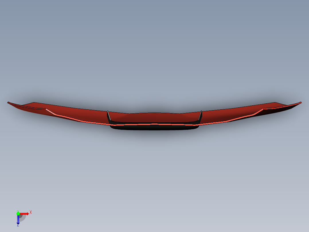 汽车引擎盖--stp俯视图