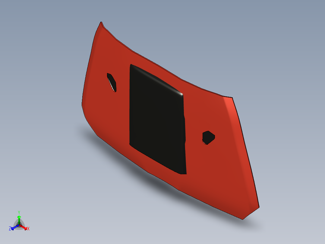 汽车引擎盖--stp正等轴测图