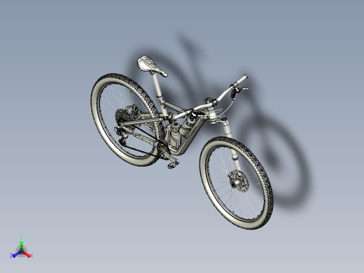 87---山地越野自行车结构模型sw2016三维图纸模型设计图纸正等轴测缩略图