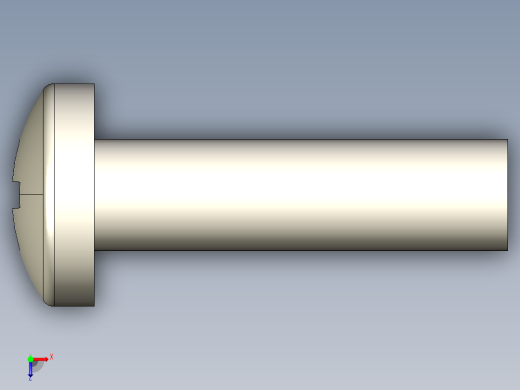 螺丝 M3.5 十字盘头-M3.5 x 13 Screw head.STEP俯视缩略图