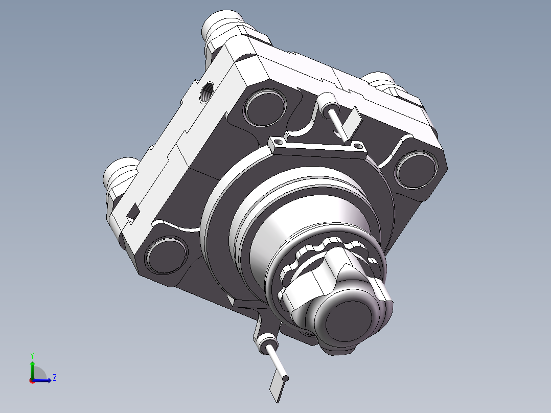 气动旋转仪左视图