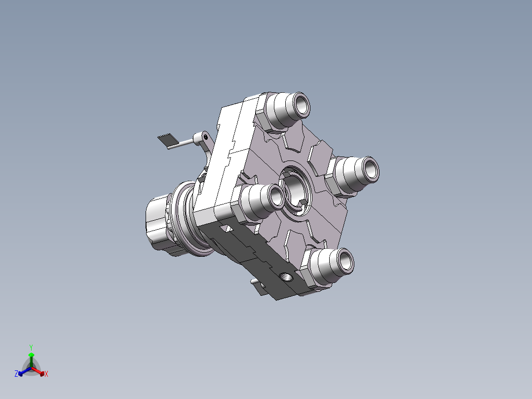 气动旋转仪正等轴测图