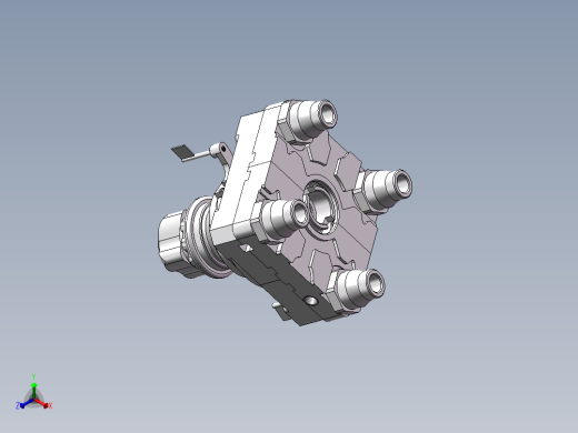 气动旋转仪正等轴测缩略图