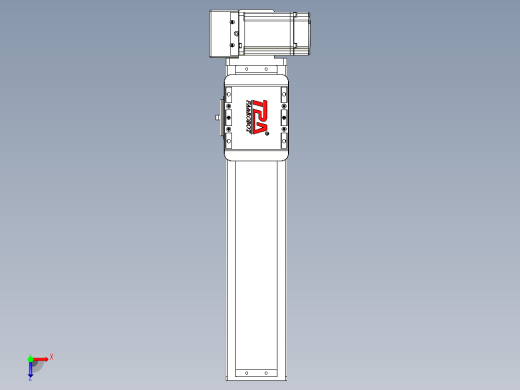 同步带全封闭直线模组TPA-HCB-85D-90-L250-RU-Y-P20-N3俯视缩略图