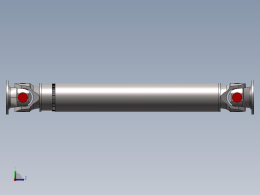 带万向节轻量化后叉装配图 SW+CAD+兼职私域左视缩略图
