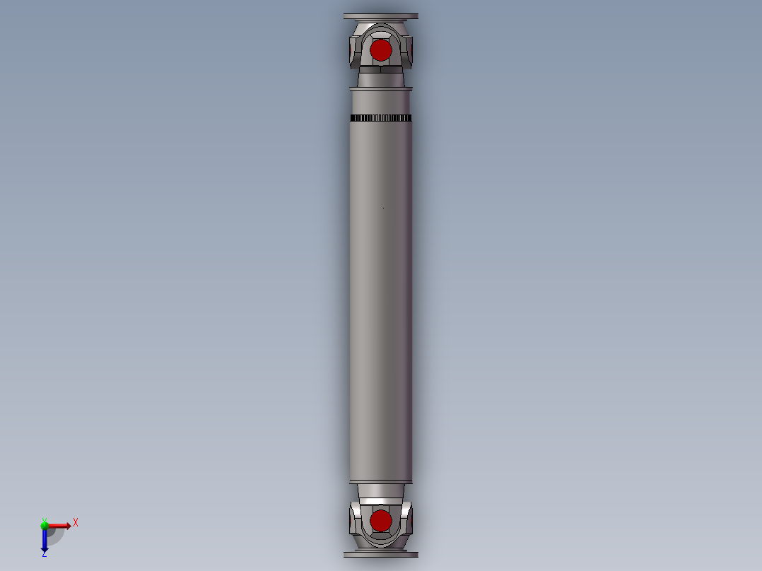 带万向节轻量化后叉装配图 SW+CAD+兼职私域俯视图