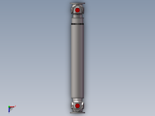 带万向节轻量化后叉装配图 SW+CAD+兼职私域俯视缩略图
