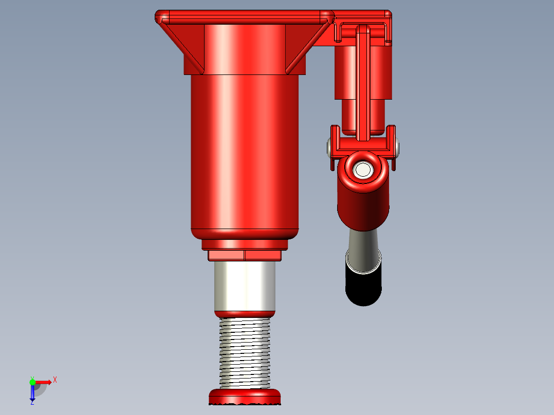 液压瓶千斤顶(10吨)俯视图